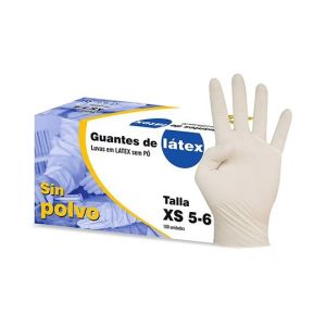 GUANTES DE LÁTEX SIN POLVO